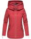 Navahoo Wekoo Damen Übergangsjacke mit Kapuze Rot Größe XS - Gr. 34