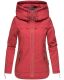 Navahoo Wekoo Damen Übergangsjacke mit Kapuze Rot Größe L - Gr. 40
