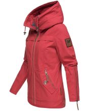 Navahoo Wekoo Damen &Uuml;bergangsjacke mit Kapuze Rot Gr&ouml;&szlig;e XL - Gr. 42