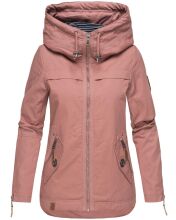 Navahoo Wekoo Damen Übergangsjacke mit Kapuze Rosa Größe XS - Gr. 34