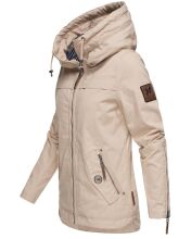 Navahoo Wekoo ladies spring jacket with hood - Beige-Gr.XS