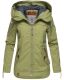 Navahoo Wekoo Damen Übergangsjacke mit Kapuze Grün Größe M - Gr. 38