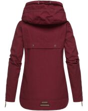 Navahoo Wekoo ladies spring jacket with hood - Bordeaux-MD-Gr.XS