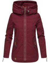 Navahoo Wekoo ladies spring jacket with hood - Bordeaux-MD-Gr.S