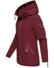 Navahoo Wekoo ladies spring jacket with hood - Bordeaux-MD-Gr.S