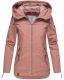 Navahoo Wekoo ladies spring jacket with hood - Rosa-MD-Gr.XS