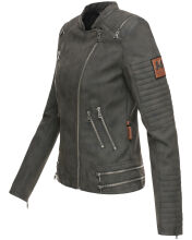 Marikoo Akikoo Damen Kunst-Wildleder Jacke