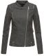 Marikoo Akikoo ladies faux leather jacket - Black-Gr.XS