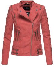 Marikoo Akikoo ladies faux leather jacket - Red-Gr.S