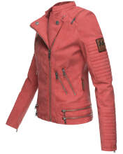 Marikoo Akikoo ladies faux leather jacket - Red-Gr.S