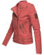 Marikoo Akikoo Damen Kunst-Wildleder Jacke Rot-Gr.S