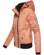 Marikoo Luyuu Damen Herbstjacke Frühjahrsjacke mit Kapuze