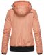 Marikoo Luyuu Damen Herbstjacke Frühjahrsjacke mit Kapuze Peach-Gr.S