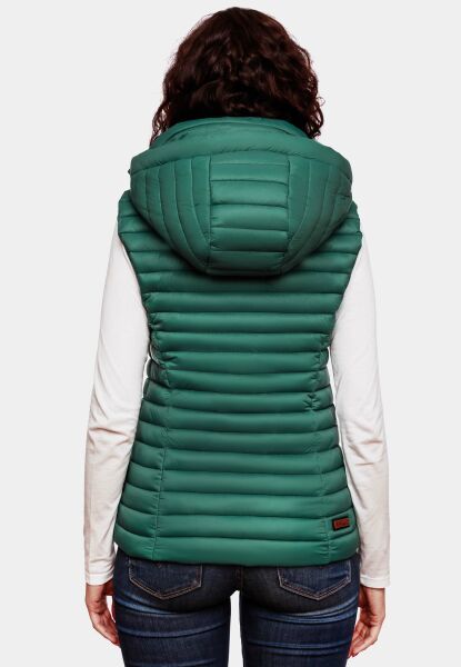 Dames Gewatteerde Bodywarmer Shadaa - Lichte Weste met Afneembare Capuchon