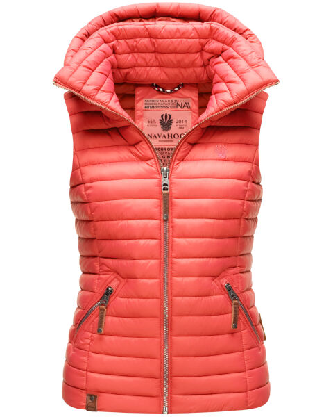 Navahoo Shadaa lightweight ladies quilted vest - Coral-Gr.XXL