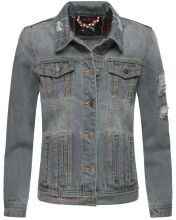 Navahoo Pamuyaa Ladies Jeans Jacket - Gray-Gr.S