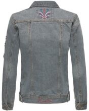 Navahoo Pamuyaa Damen Jeans Jacke Grau-Gr.S