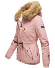 Navahoo Pearl ladies winter jacket with faux fur - Rosa-Gr.XS