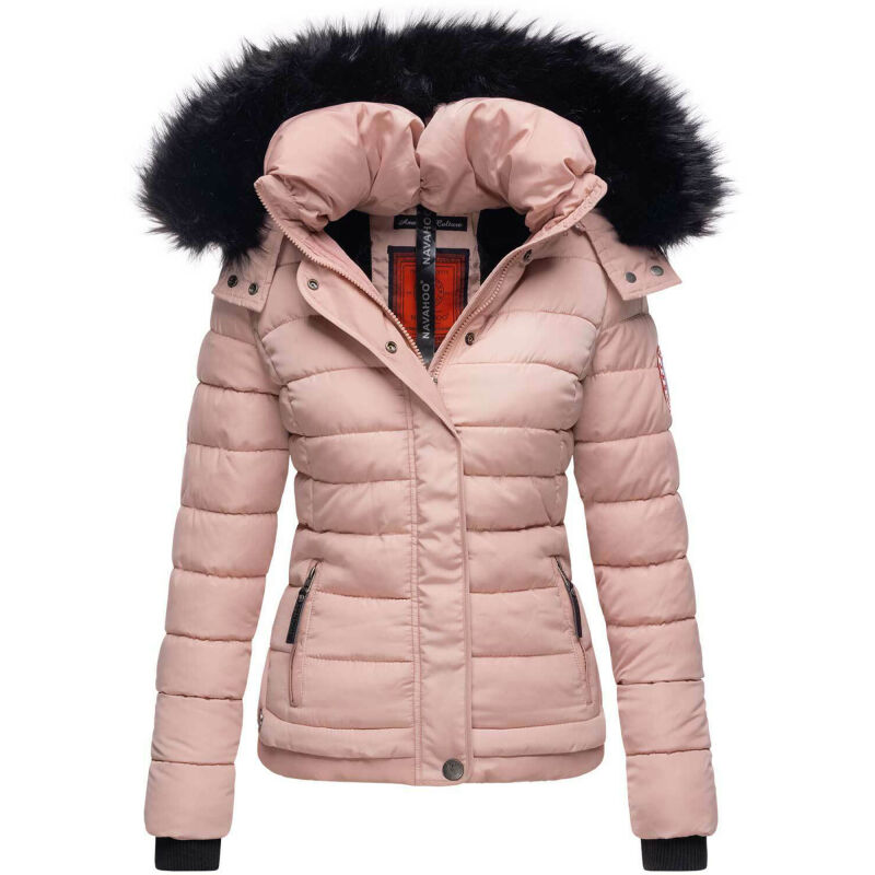 Navahoo Chloe Damen Winterjacke gef&uuml;ttert Rosa Gr&ouml;&szlig;e XL - Gr. 42