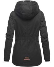 Marikoo Bikoo Damen gefütterte Winterjacke mit Teddyfell Schwarz Größe XS - Gr. 34