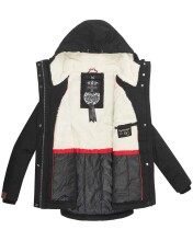 Marikoo Bikoo ladies winter jacket with hood - Black-Gr.XL