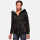 Marikoo Bikoo ladies winter jacket with hood - Black-Gr.XL