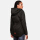 Marikoo Bikoo Damen gefütterte Winterjacke mit Teddyfell Schwarz Größe XL - Gr. 42