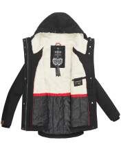 Marikoo Bikoo ladies winter jacket with hood - Black-Gr.XXL