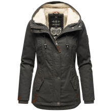 Marikoo Bikoo ladies winter jacket with hood - Anthracite-Gr.M