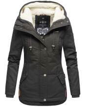 Marikoo Bikoo ladies winter jacket with hood - Anthracite-Gr.XL