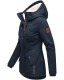 Marikoo Bikoo ladies winter jacket with hood - Navy-Gr.XXL