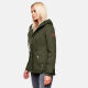 Marikoo Bikoo ladies winter jacket with hood - Green-Gr.XS