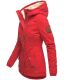 Marikoo Bikoo Damen gefütterte Winterjacke mit Teddyfell Rot Größe XS - Gr. 34