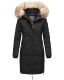 Navahoo Halina ladies winter quilted coat with faux fur - Black-Gr.M