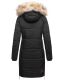 Navahoo Halina ladies winter quilted coat with faux fur - Black-Gr.M