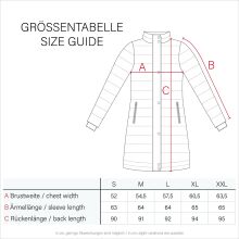 Navahoo Halina Damen Winter Steppmantel mit Kunstfell Schwarz Gr&ouml;&szlig;e L - Gr. 40