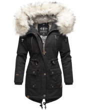 Navahoo Honigfee warme Damen Winterjacke mit Kapuze und...