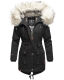 Navahoo Honigfee ladies parka winter jacket with fur collar - Black-Gr.S