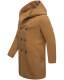 Marikoo Irukoo Herren Langer Winter Mantel mit Kapuze Camel Größe XL - Gr. XL