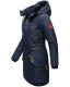 Marikoo Kamil Damen Parka Winterjacke mit Kapuze Navy Größe XL - Gr. 42