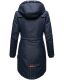 Marikoo Kamil Damen Parka Winterjacke mit Kapuze Navy Größe XL - Gr. 42