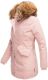 Marikoo Karmaa-Princess ladies parka winter jacket with fur collar Rosa-Gr.XS