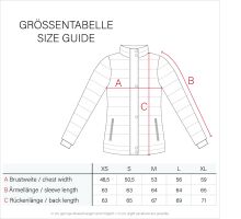 Navahoo Khingaas Damen Winter Steppjacke mit Kapuze Schwarz Größe S - Gr. 36