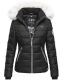 Navahoo Khingaas Damen Winter Steppjacke mit Kapuze Schwarz Größe S - Gr. 36