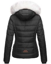 Navahoo Khingaas Damen Winter Steppjacke mit Kapuze Schwarz Größe M - Gr. 38