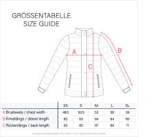 Navahoo Khingaas Damen Winter Steppjacke mit Kapuze Schwarz Größe M - Gr. 38