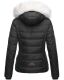 Navahoo Khingaas Damen Winter Steppjacke mit Kapuze Schwarz Größe M - Gr. 38