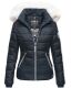 Navahoo Khingaas Damen Winter Steppjacke mit Kapuze Navy Größe L - Gr. 40