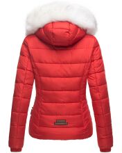 Navahoo Khingaas Damen Winter Steppjacke mit Kapuze Rot Größe S - Gr. 36