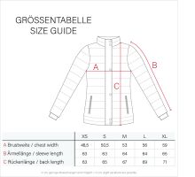 Navahoo Khingaas Damen Winter Steppjacke mit Kapuze Rot Größe S - Gr. 36